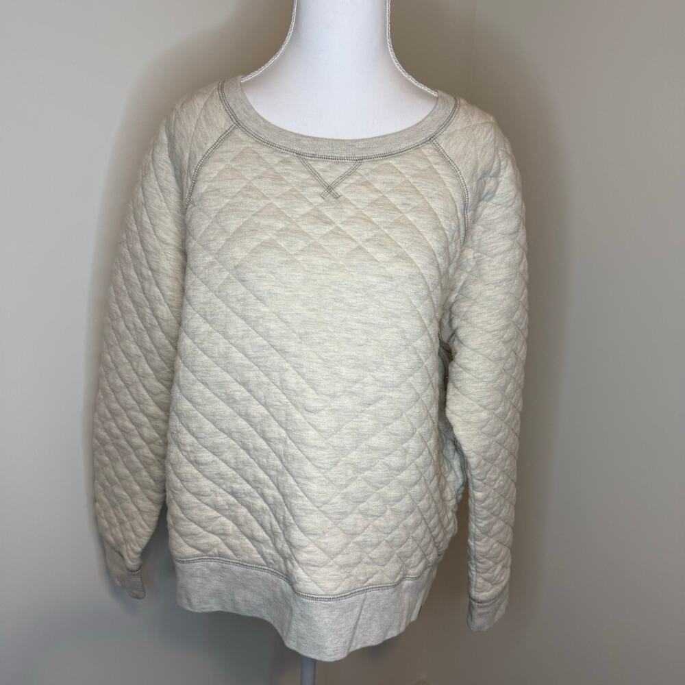 Ocean+Coast Quilted Pullover Sweatshirt • Women’s XL